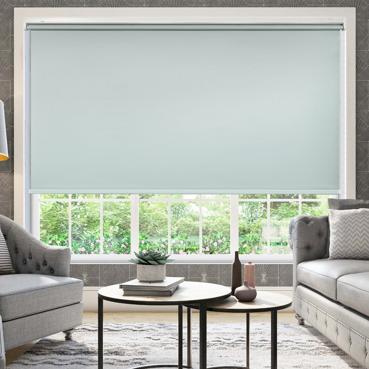 Custom No Drill Cordless Blackout Roller Shades – Waterproof & Thermal Insulated