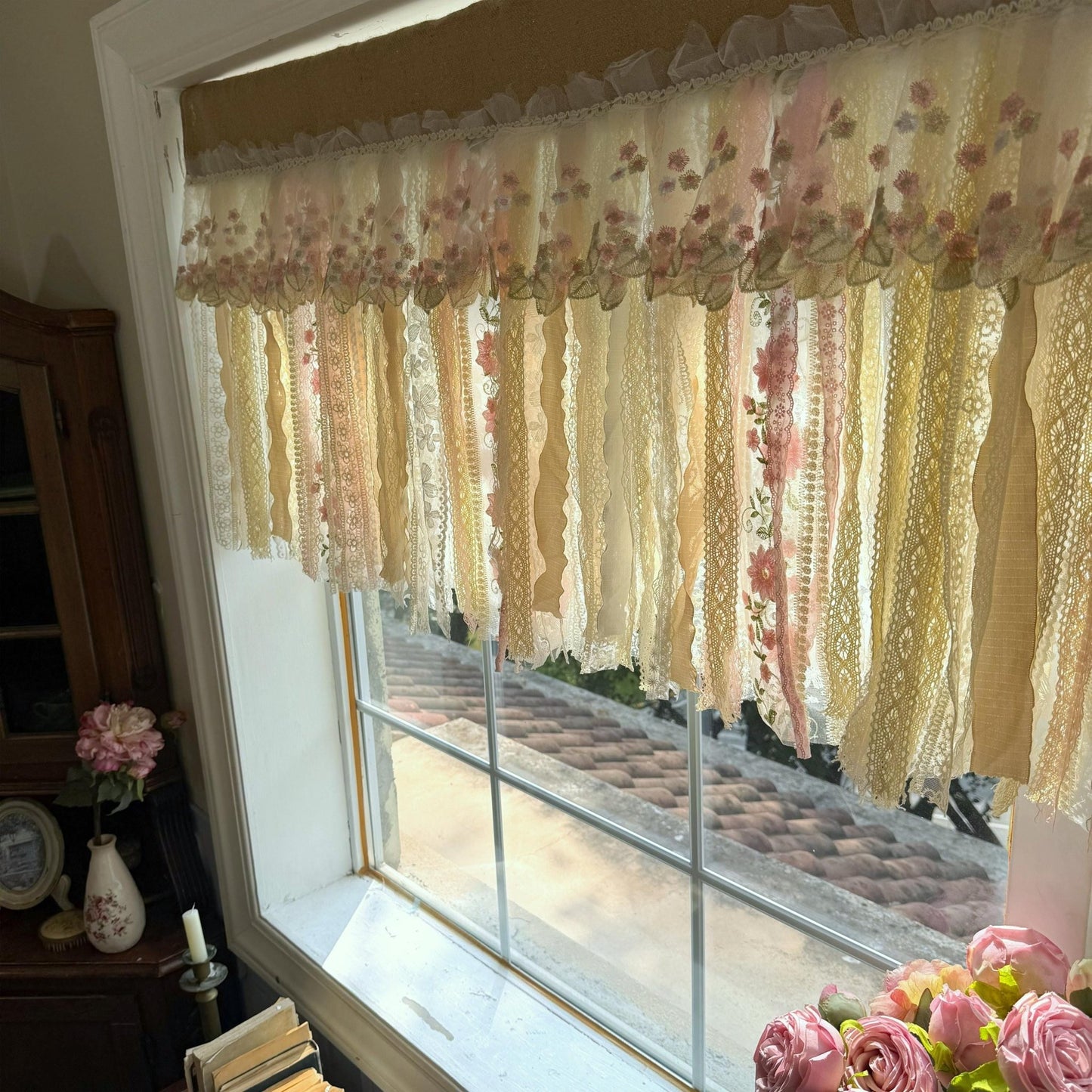 Rustic Shabby Chic Boho Window Curtain Valance - UDreamHome