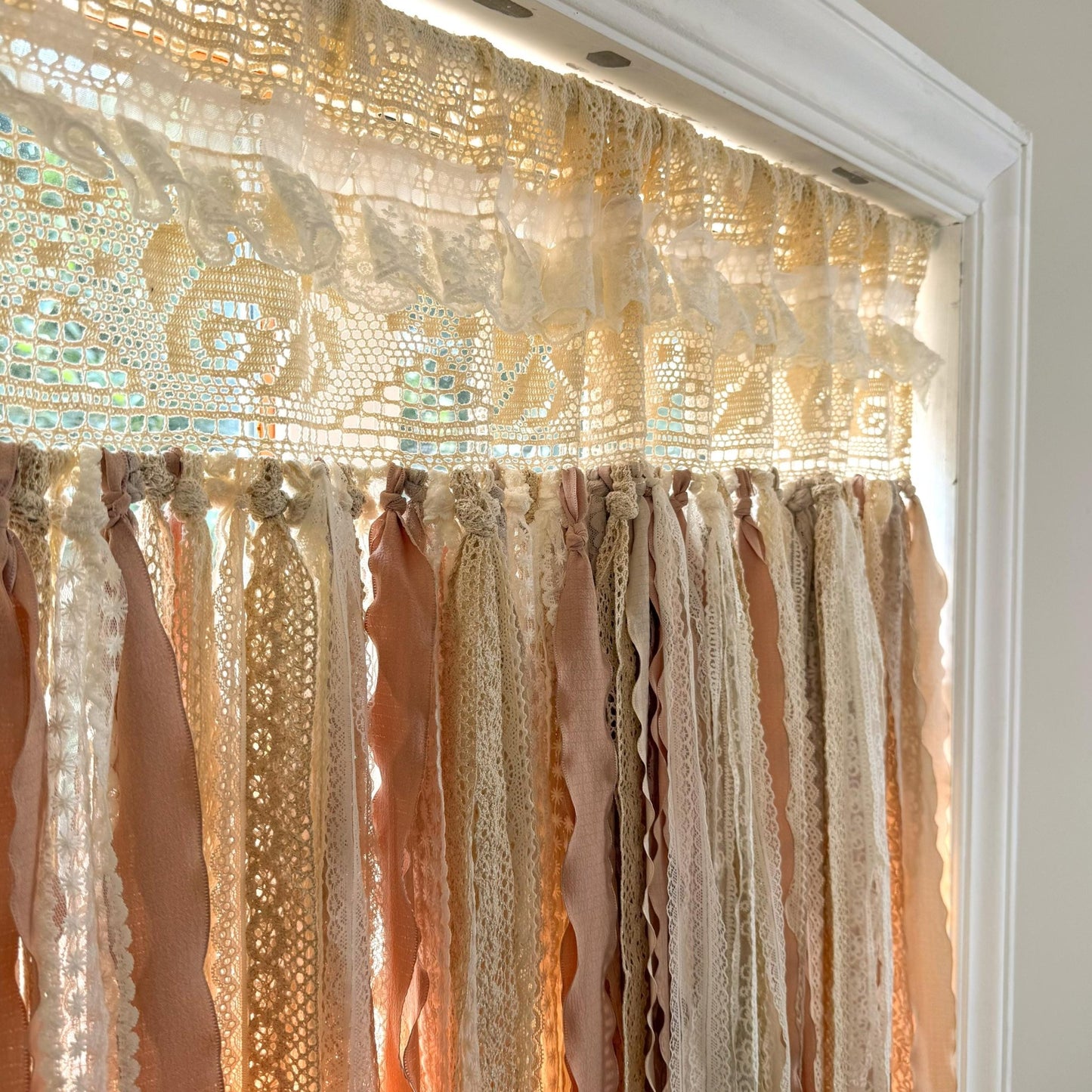 Shabby Chic Cottage Core Lace Curtain - UDreamHome