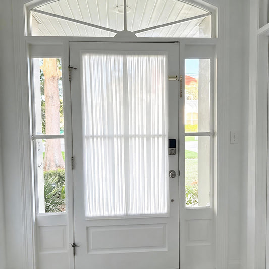 100% Linen Door Curtain with Rod Pocket & Velcro - UDreamHome