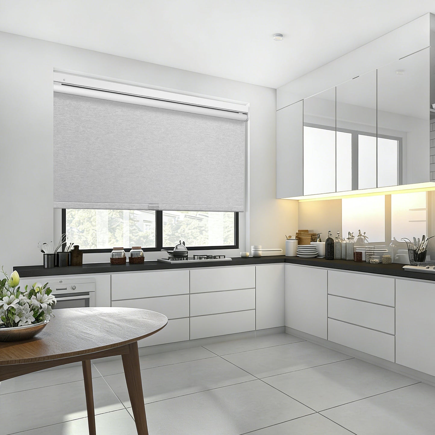 Quick Install Cordless 100% Blackout Roller Shades For Windows