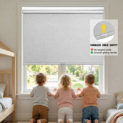 Quick Install Cordless 100% Blackout Roller Shades For Windows