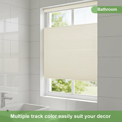 Blackout Honeycomb Shades - No Drill Cordless Top Down Bottom Up