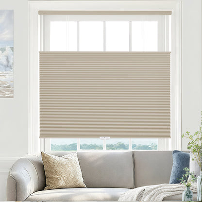 Blackout Honeycomb Shades - No Drill Cordless Top Down Bottom Up