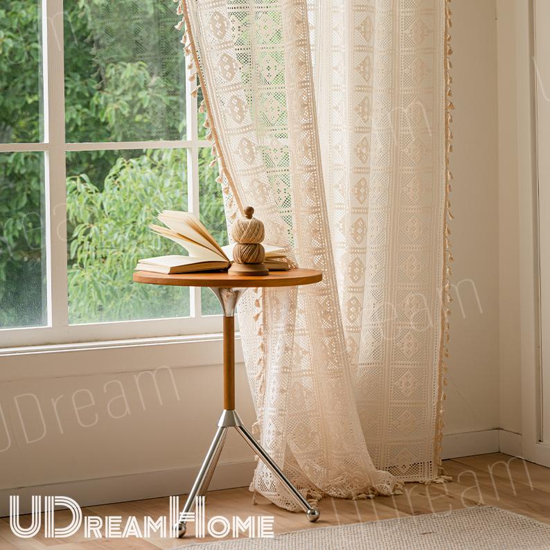 Boho Curtains, Farmhouse Kitchen Curtains - UDreamHome