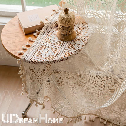 Boho Curtains, Farmhouse Kitchen Curtains - UDreamHome