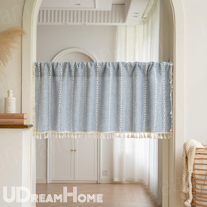 Boho Farmhouse Tassel Window Panel - UDreamHome