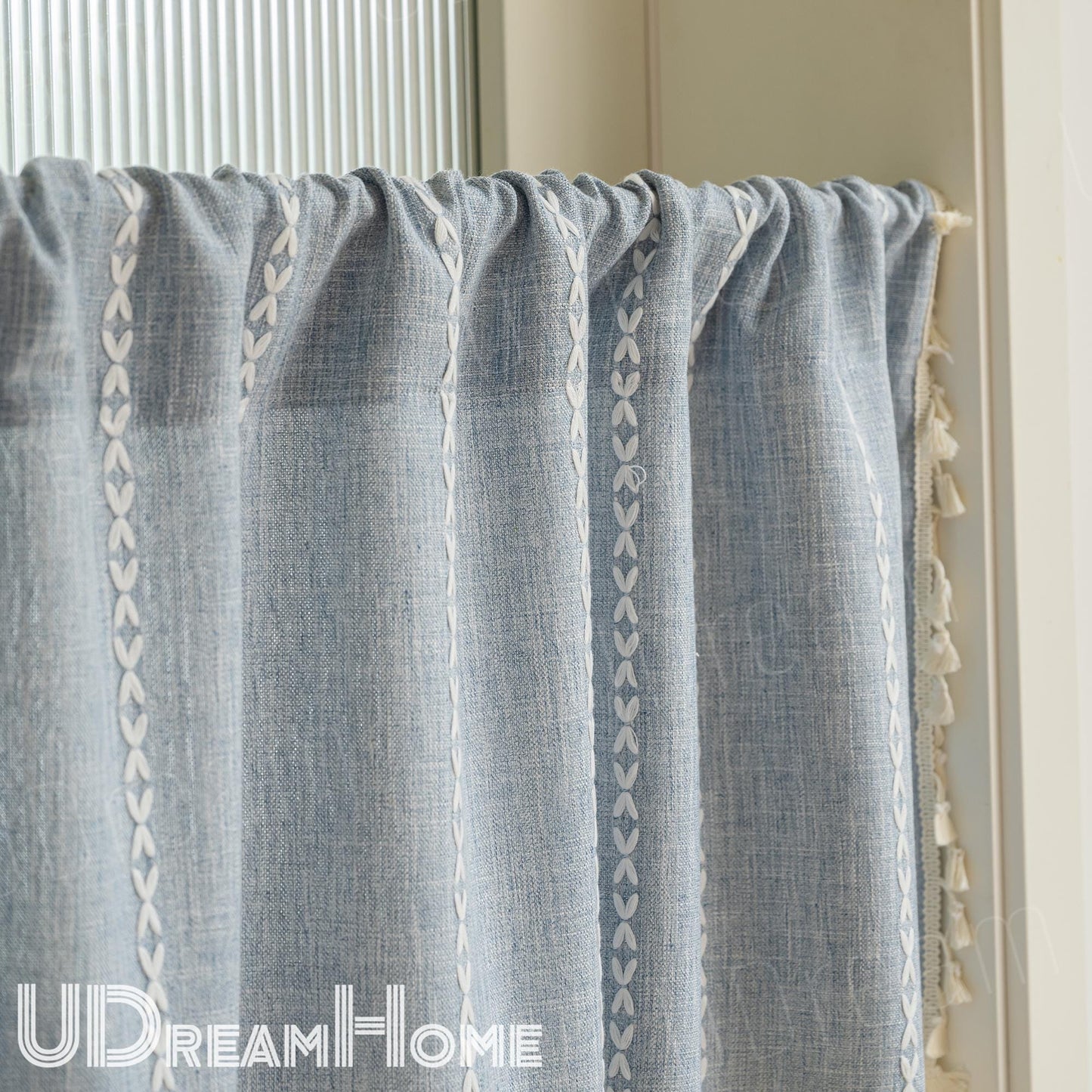 Boho Farmhouse Tassel Window Panel - UDreamHome
