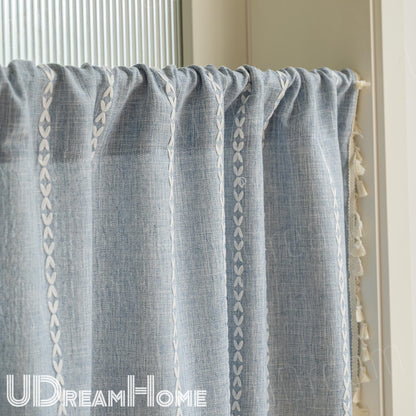 Boho Farmhouse Tassel Window Panel - UDreamHome