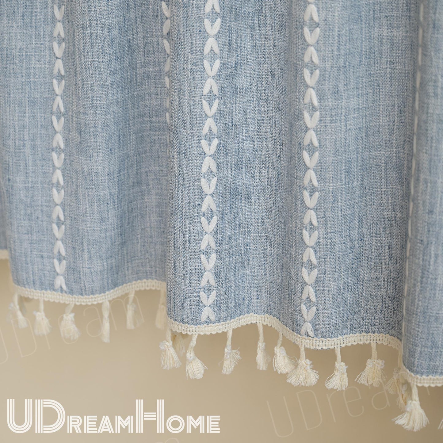 Boho Farmhouse Tassel Window Panel - UDreamHome
