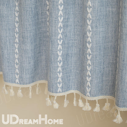 Boho Farmhouse Tassel Window Panel - UDreamHome