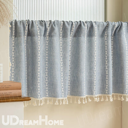 Boho Farmhouse Tassel Window Panel - UDreamHome