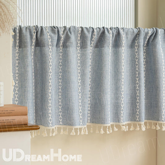 Boho Farmhouse Tassel Window Panel - UDreamHome
