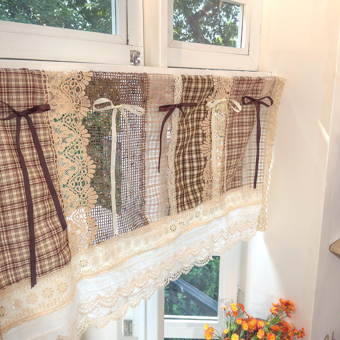 Boho Lace Fringed Curtain Valance - UDreamHome