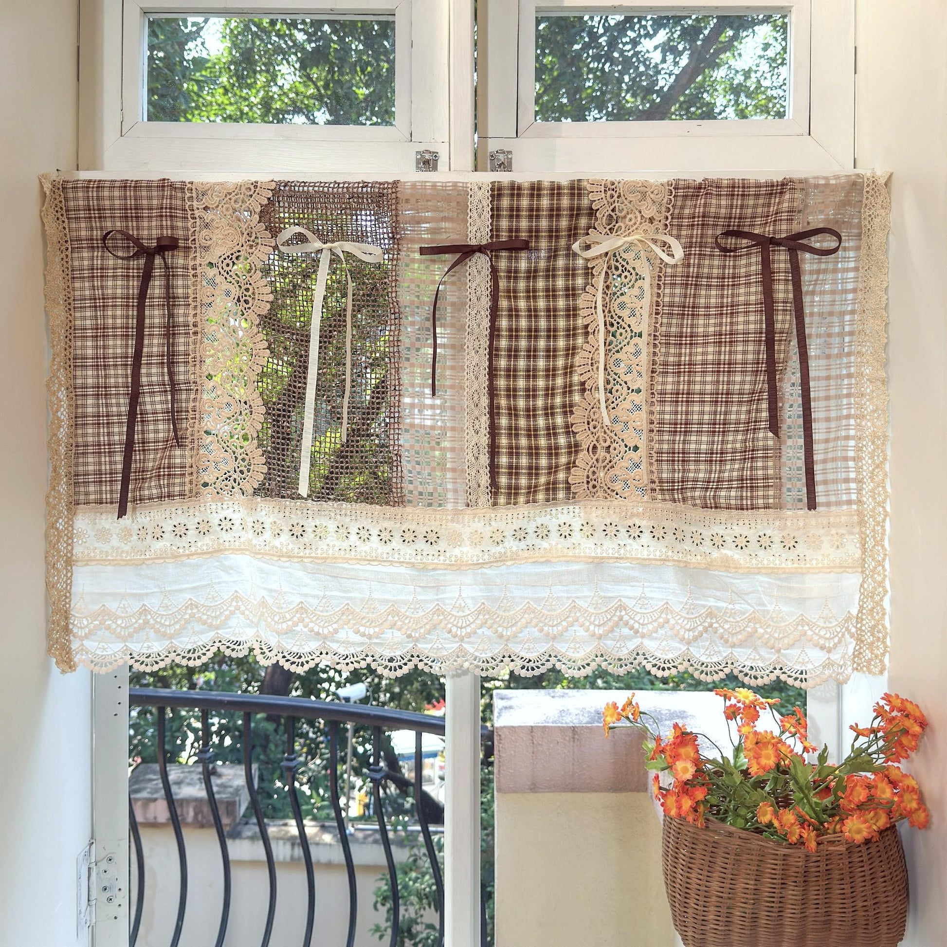 Boho Lace Fringed Curtain Valance - UDreamHome