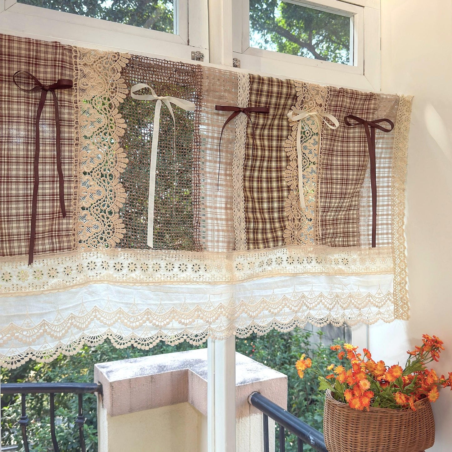 Boho Lace Fringed Curtain Valance - UDreamHome