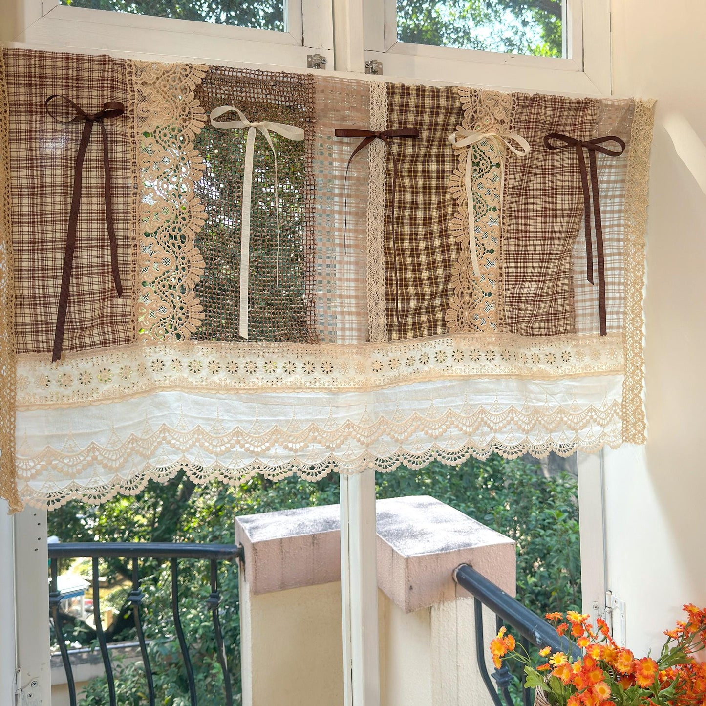 Boho Lace Fringed Curtain Valance - UDreamHome