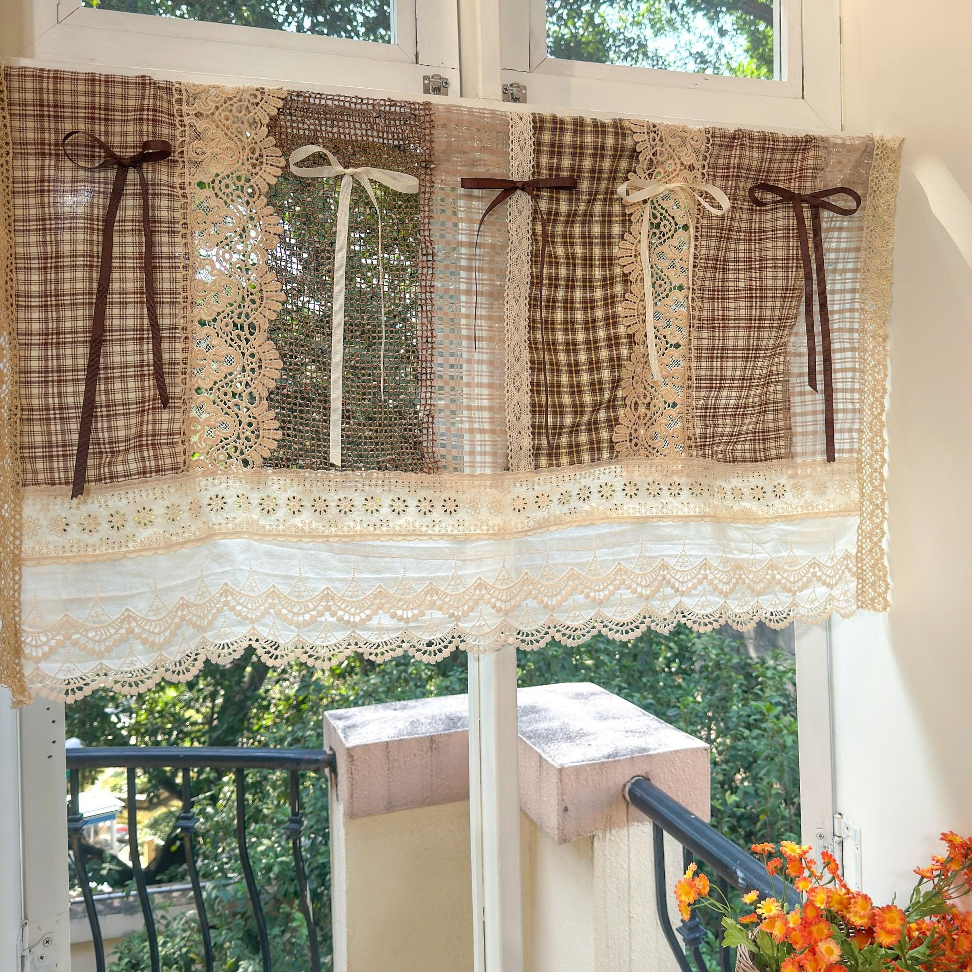 Boho Lace Fringed Curtain Valance - UDreamHome