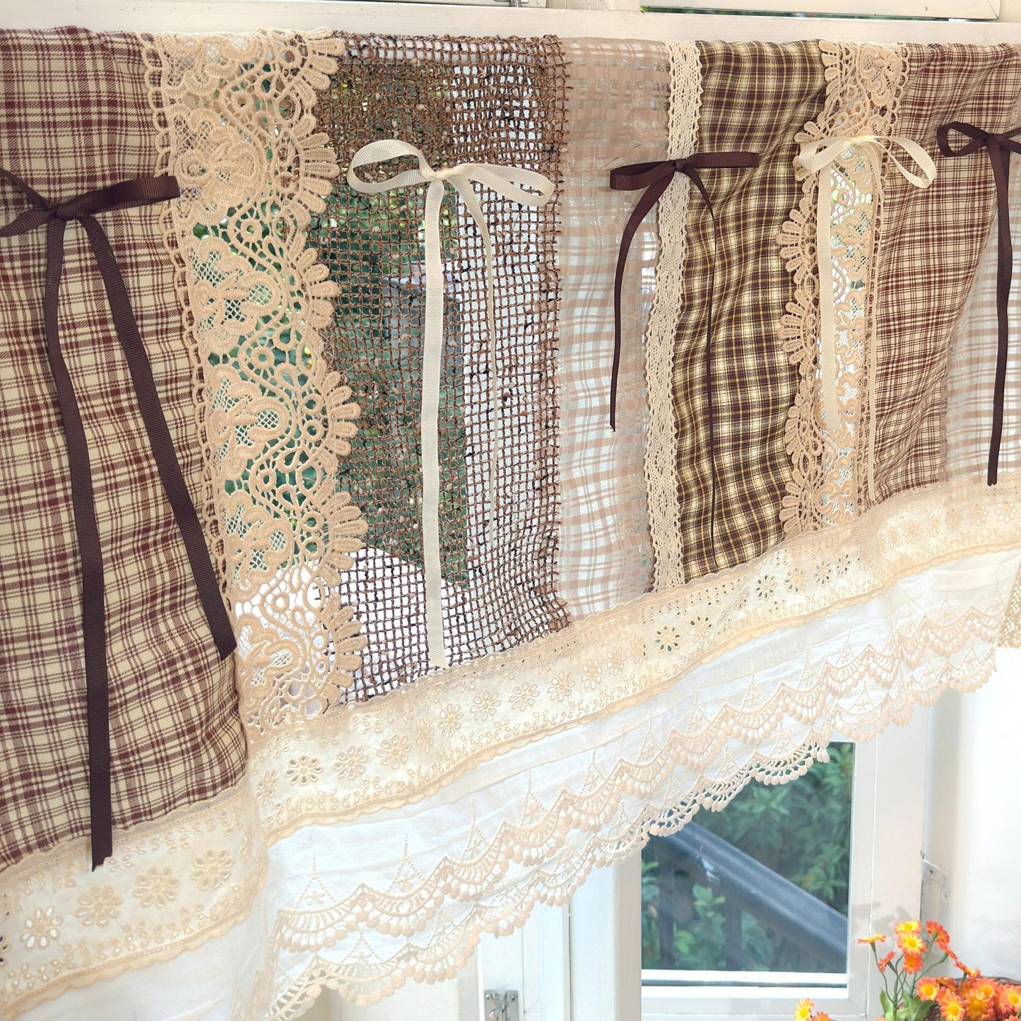 Boho Lace Fringed Curtain Valance - UDreamHome