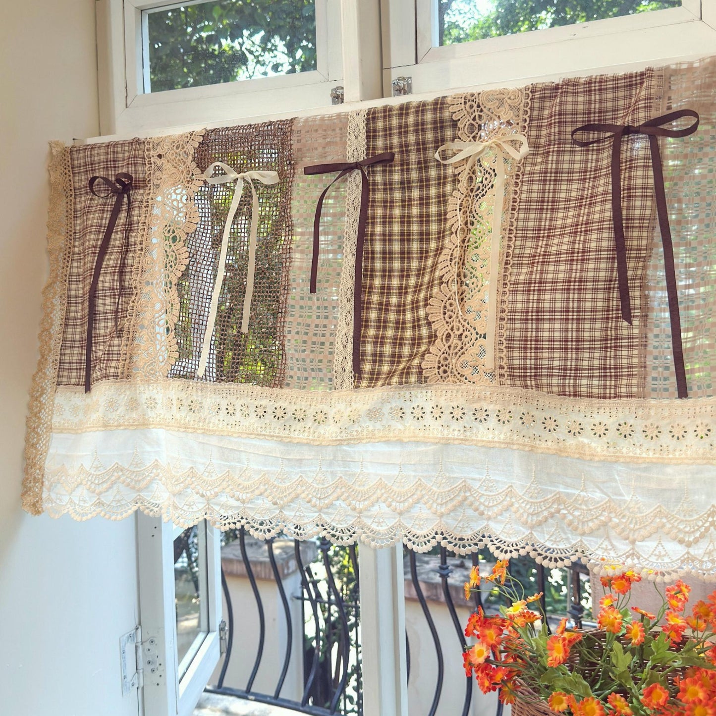 Boho Lace Fringed Curtain Valance - UDreamHome