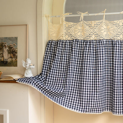 Boho Tie-Top Curtain for Kitchen & Cabinet Decor - UDreamHome