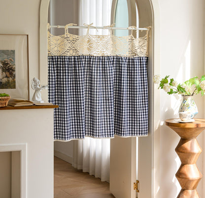 Boho Tie-Top Curtain for Kitchen & Cabinet Decor - UDreamHome
