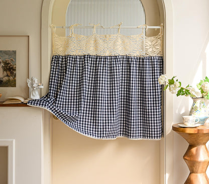 Boho Tie-Top Curtain for Kitchen & Cabinet Decor - UDreamHome