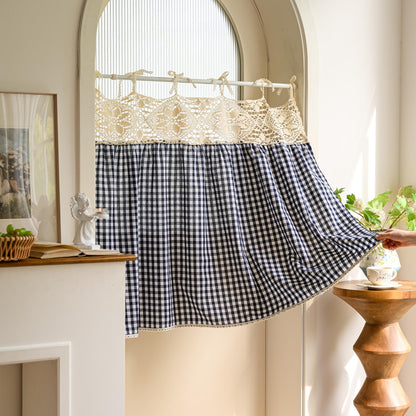 Boho Tie-Top Curtain for Kitchen & Cabinet Decor - UDreamHome