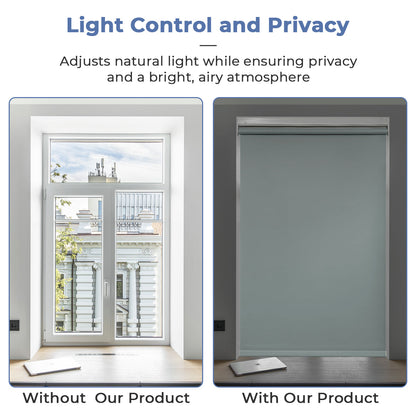 Custom No Drill Cordless Blackout Roller Shades – Waterproof & Thermal Insulated