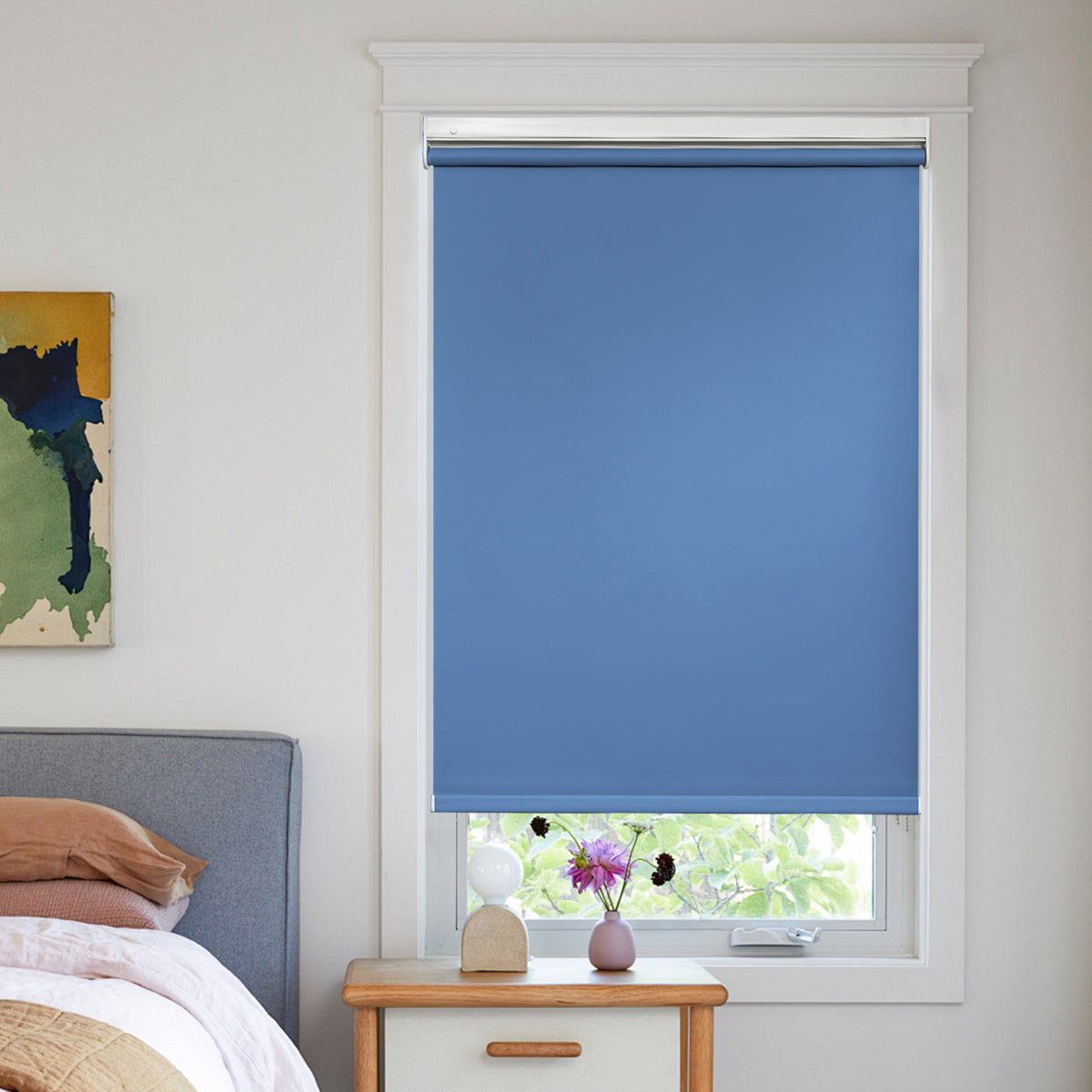 Custom No Drill Cordless Blackout Roller Shades – Waterproof & Thermal Insulated