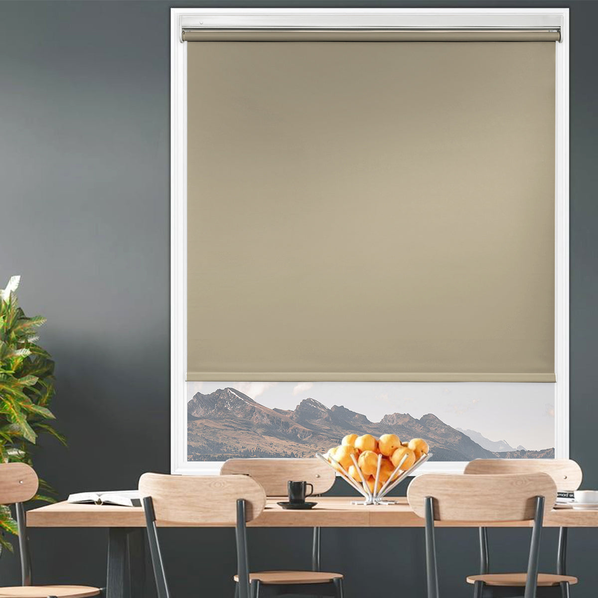 Custom No Drill Cordless Blackout Roller Shades – Waterproof & Thermal Insulated