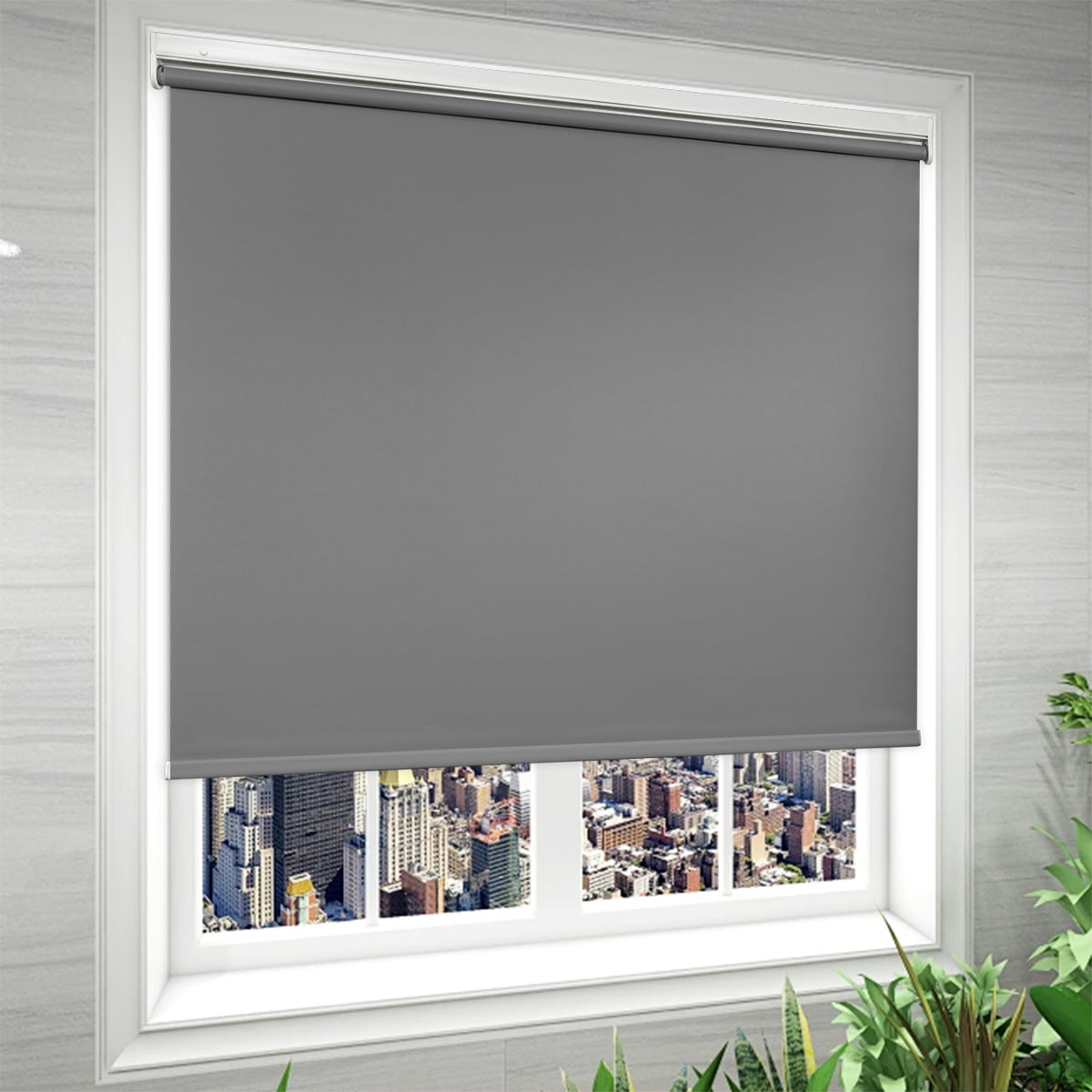 Custom No Drill Cordless Blackout Roller Shades – Waterproof & Thermal Insulated