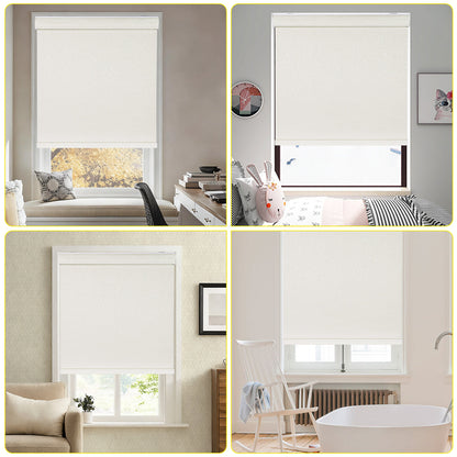 Custom Cordless Blackout Roller Shades with Cassette – Thermal Insulated Window Blinds