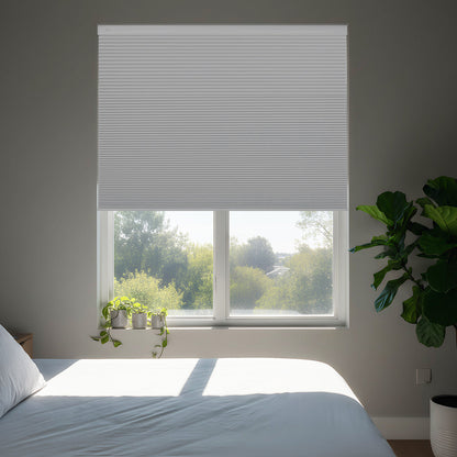 Custom No Drill Cordless Blackout Cellular Shades, Made to Measure Honeycomb Window Shades, Thermal Insulated, Child Safe