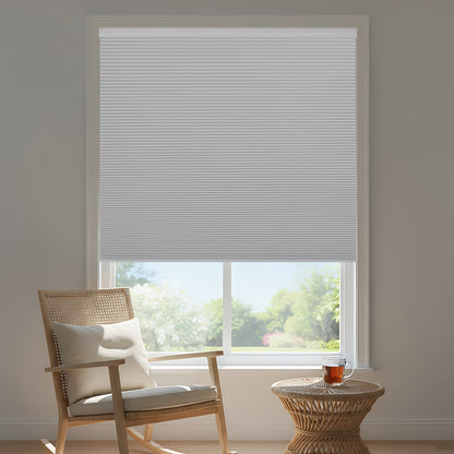 Custom No Drill Cordless Blackout Cellular Shades, Made to Measure Honeycomb Window Shades, Thermal Insulated, Child Safe