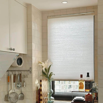 Custom Cordless Honeycomb Shades: No Drill Easy Install - UDreamHome