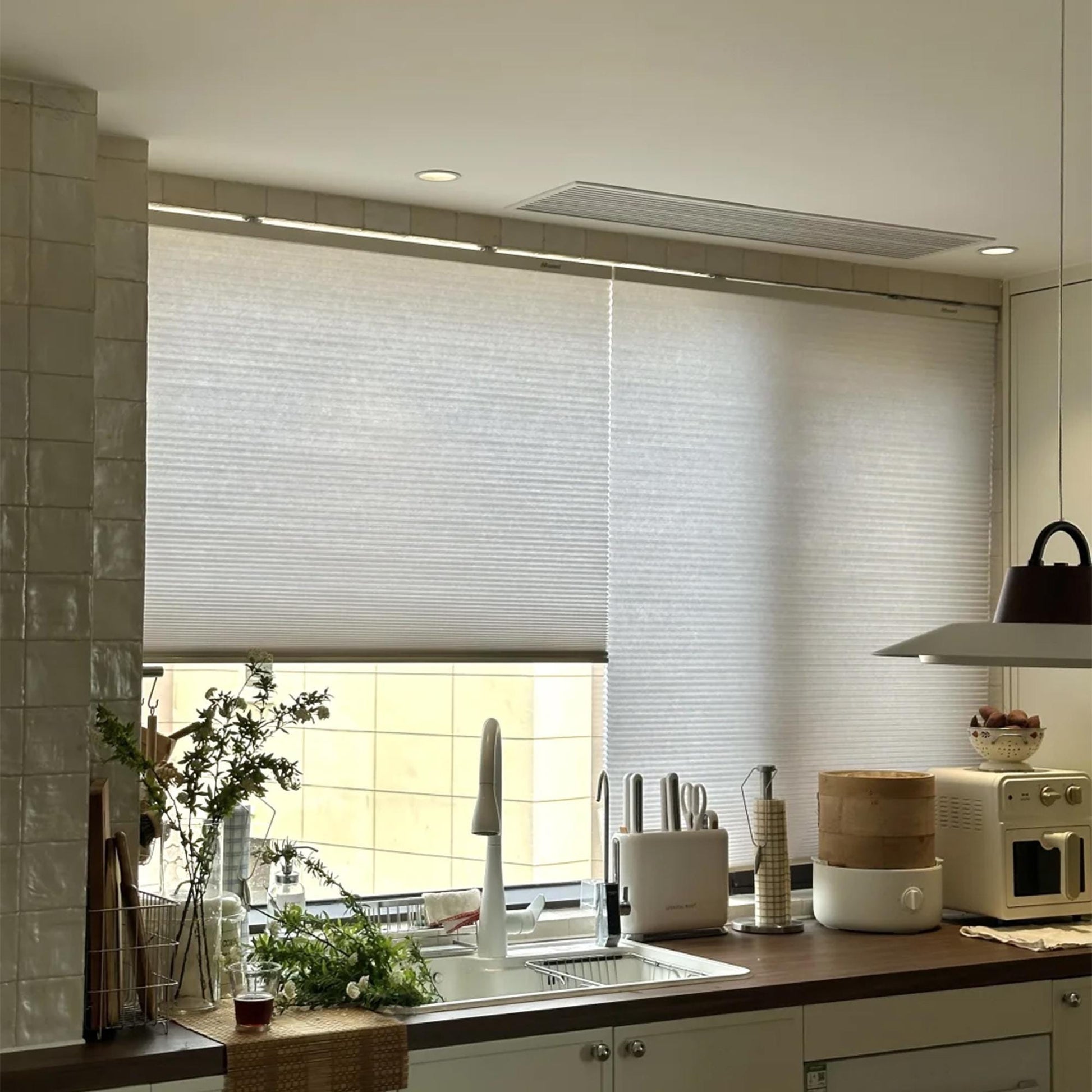 Custom Cordless Honeycomb Shades: No Drill Easy Install - UDreamHome
