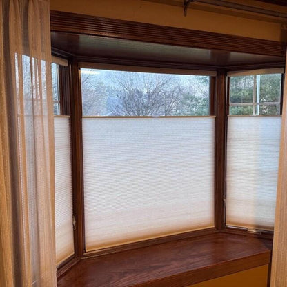 Custom No Punching Cellular Cordless Blinds for Windows and Doors - UDreamHome