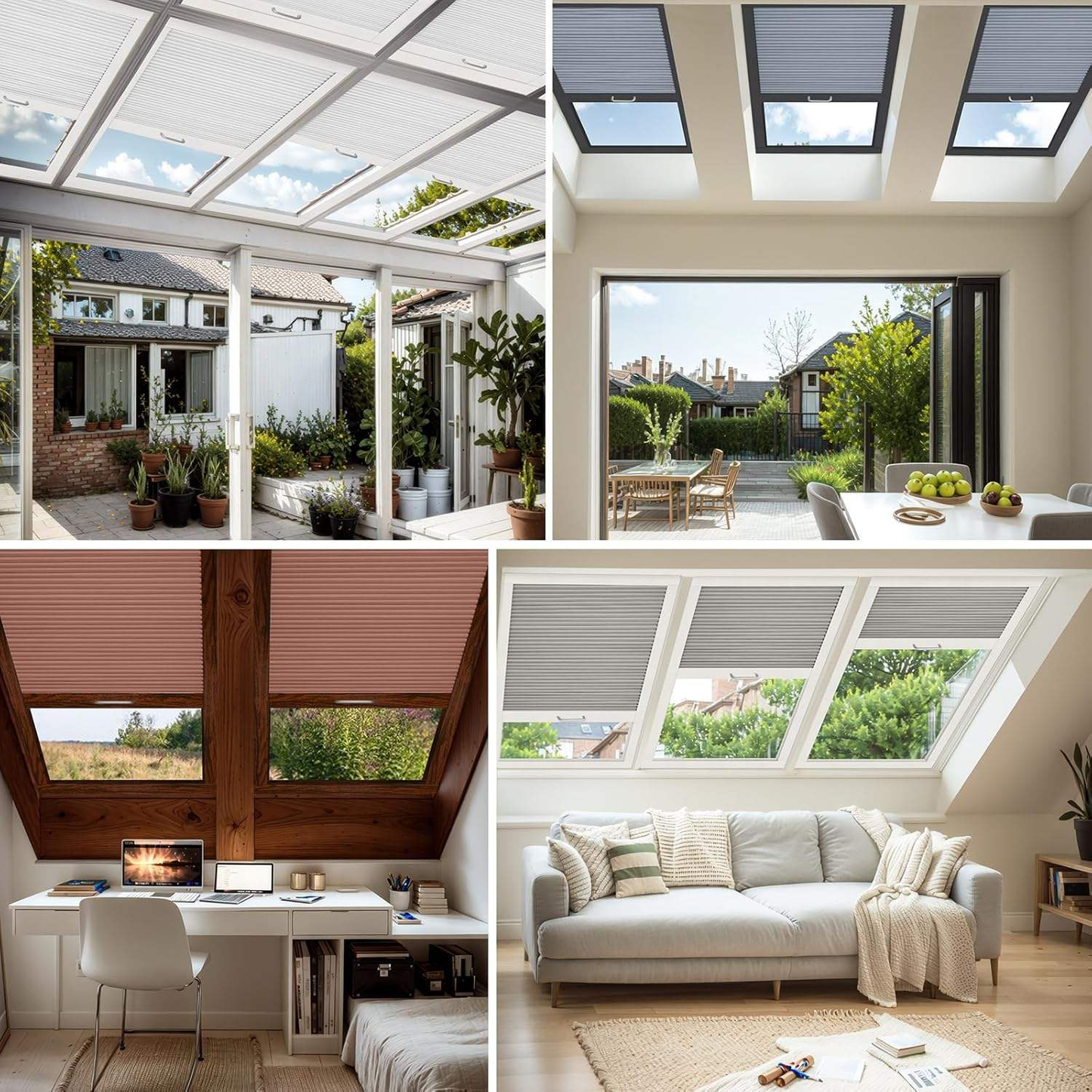 Custom Blackout Honeycomb Skylight Shades – Thermal Insulated Cellular Window Blinds