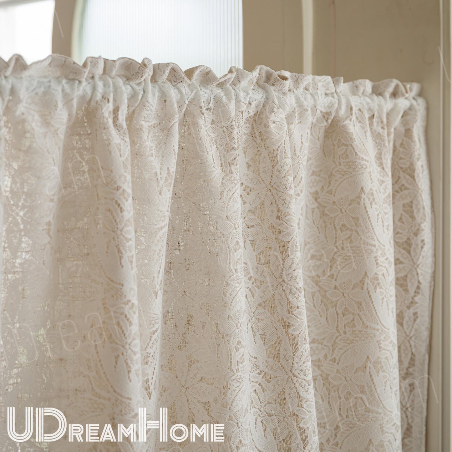 Embroidered French Country Lace Curtain - UDreamHome