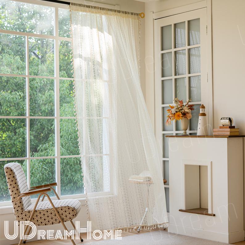 Farmhouse Light Filtering Kitchen Curtains - UDreamHome