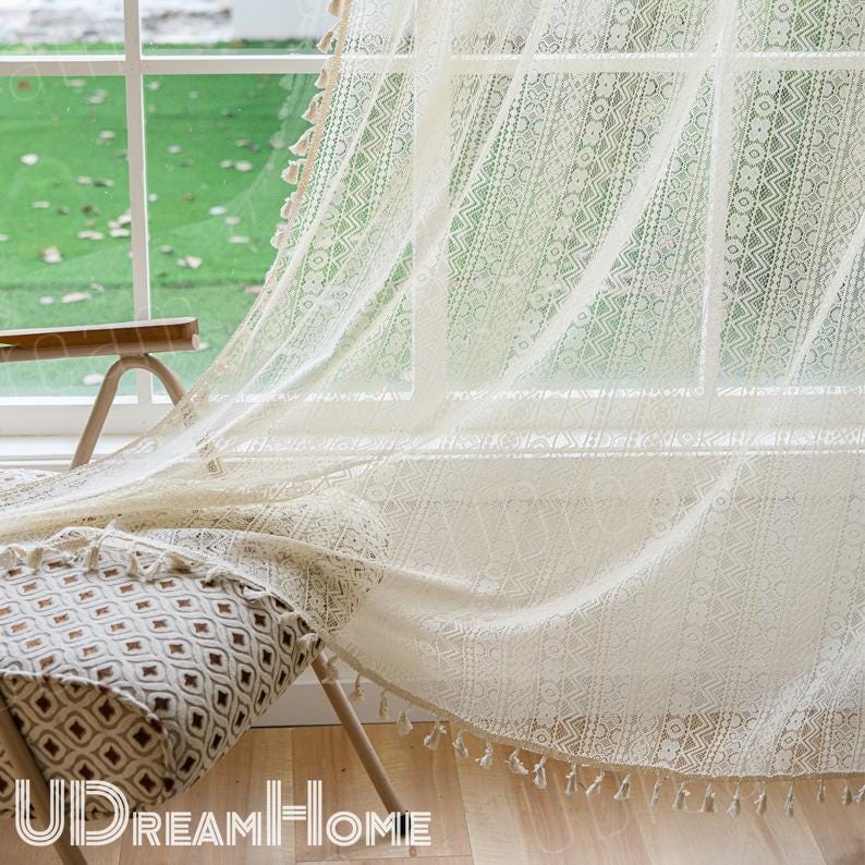 Farmhouse Light Filtering Kitchen Curtains - UDreamHome