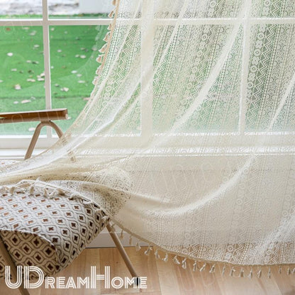 Farmhouse Light Filtering Kitchen Curtains - UDreamHome