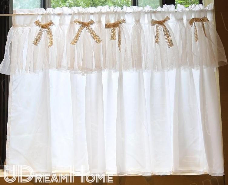 French Shabby Chic Semi - Sheer Curtain - UDreamHome