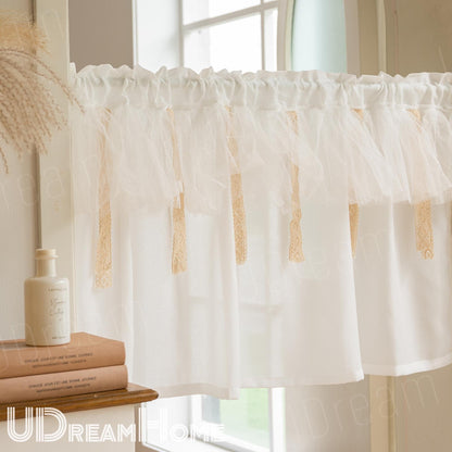 French Shabby Chic Semi - Sheer Curtain - UDreamHome