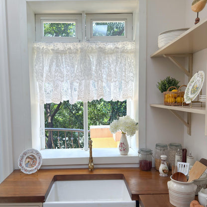 French Style Country Ruffled Curtains Valance - UDreamHome