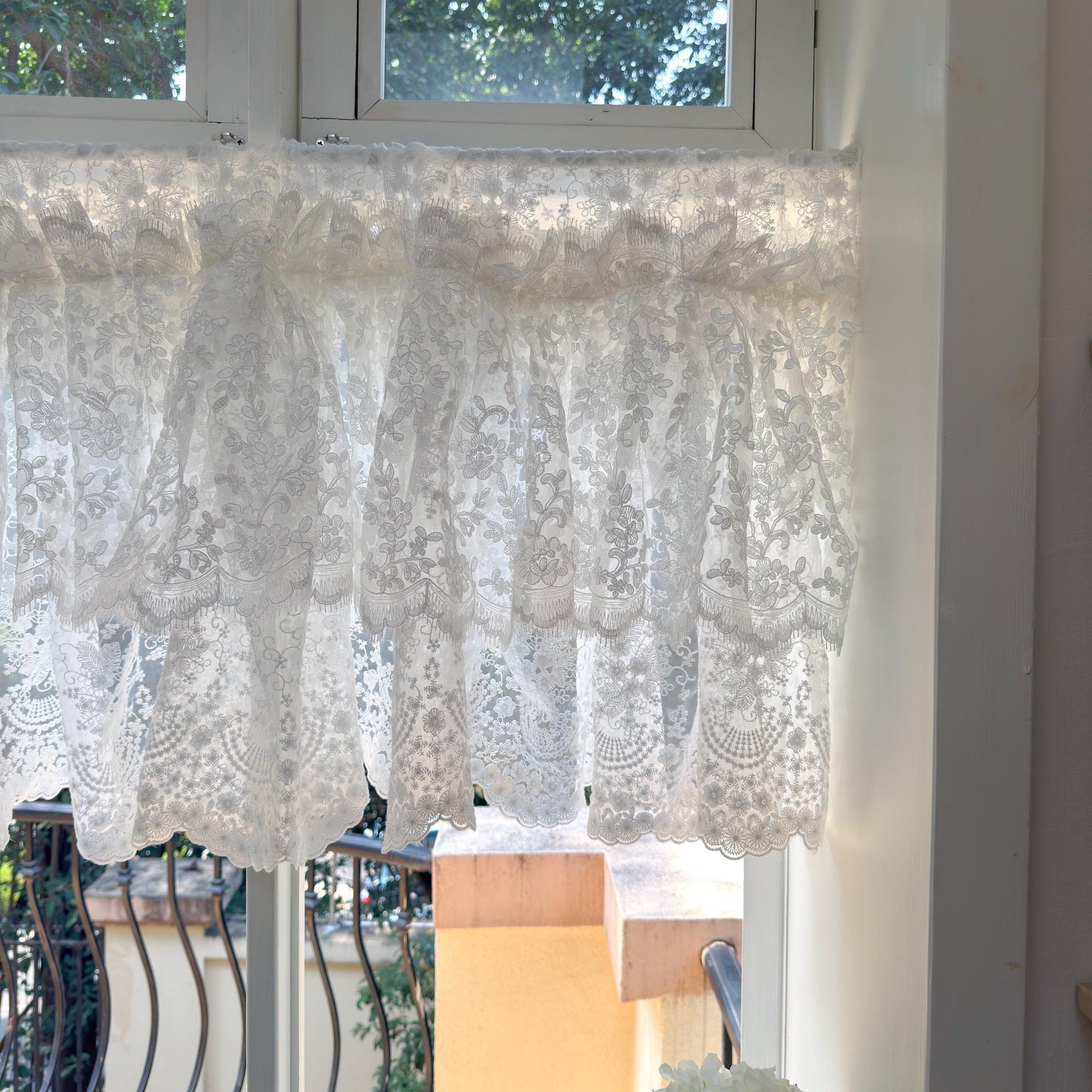 French Style Country Ruffled Curtains Valance - UDreamHome