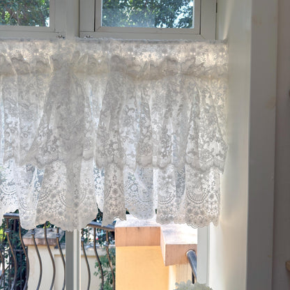 French Style Country Ruffled Curtains Valance - UDreamHome