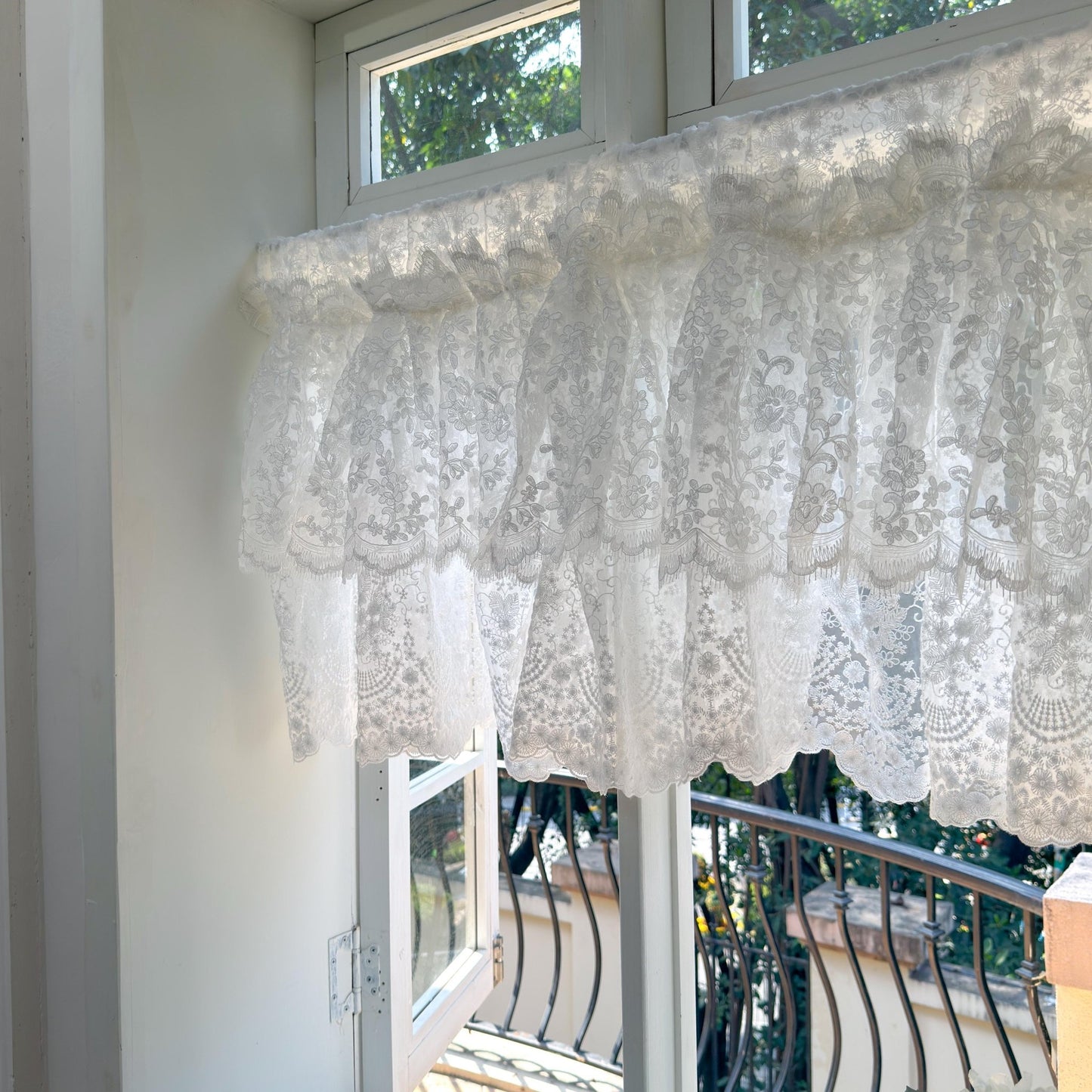 French Style Country Ruffled Curtains Valance - UDreamHome
