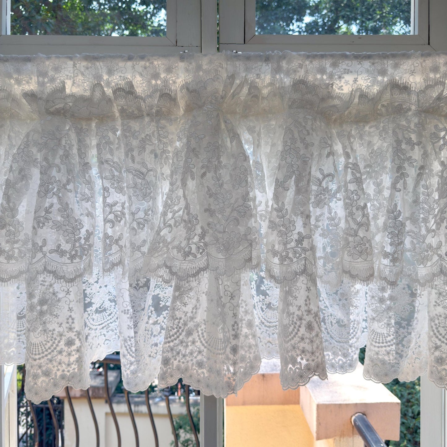 French Style Country Ruffled Curtains Valance - UDreamHome